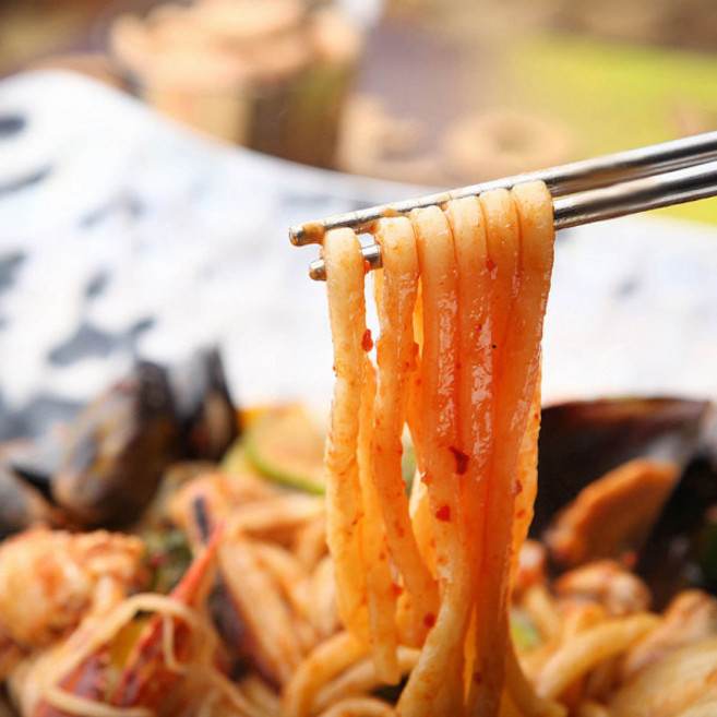 사누끼 철판 볶음우동(숙성면)9팩+볶음우동소스9팩, 1개, 200g