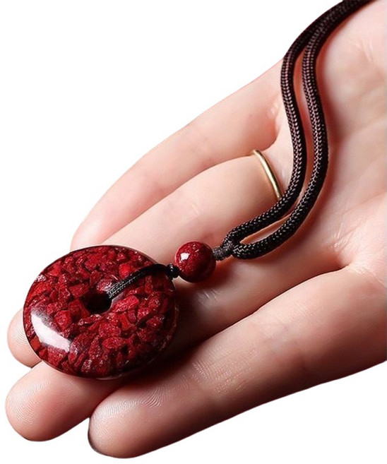 시미사 행운의 재물운 자금사 액막이 목걸이 펜던트 보석세계 특염주 천연미러 99% 럭키염주 불교목걸이 펜던트+선물세트