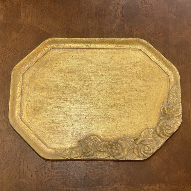 세자티니 직팔각 로즈골드 쟁반, 1개