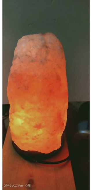 喜馬拉雅山 玫瑰鹽原木鹽燈, 4號 11KG(附電線跟燈泡), 玫瑰