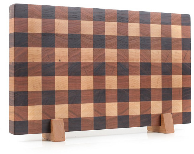 hoaken 호큰공방 3색 체크무늬 엔드그레인 도마 나무도마 주문제작 맞춤도마전문, 1개