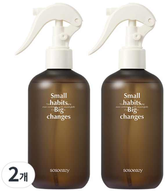 소소이지 이지 섬유 향수 탈취제 그리너리 머스크, 2개, 300ml