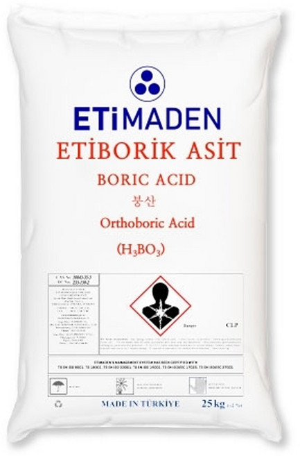 붕산 비료 원료 25kg 수용성 붕소50% 이상함유 붕소결핍현상 예방 회복, 1개