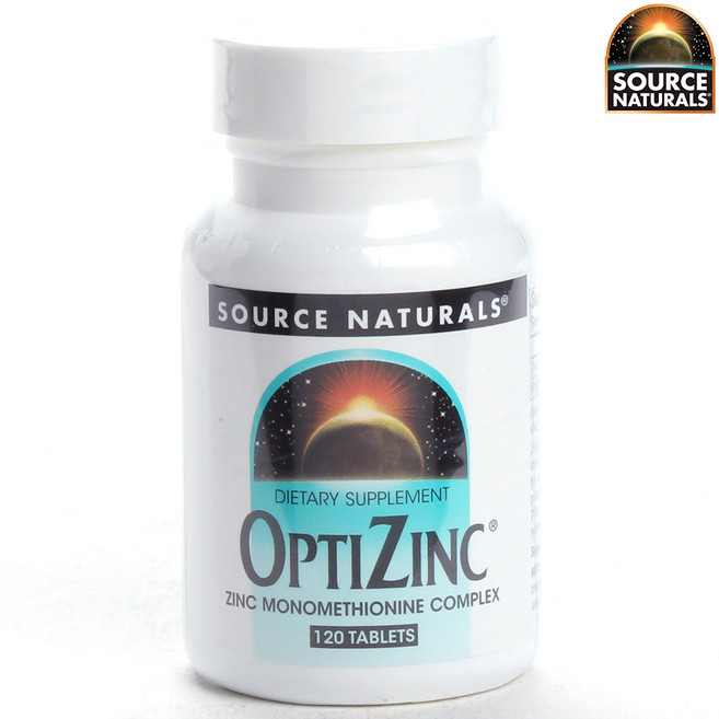 SOURCE NATURALS Opti鋅錠, 120顆, 1罐