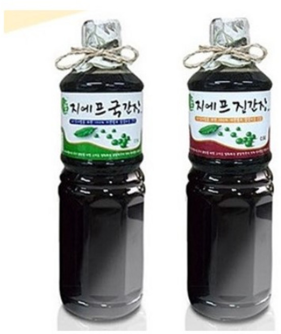 지에프 국산콩 발효숙성 진간장/한식재래 자연숙성 국간장, 1개, 900ml