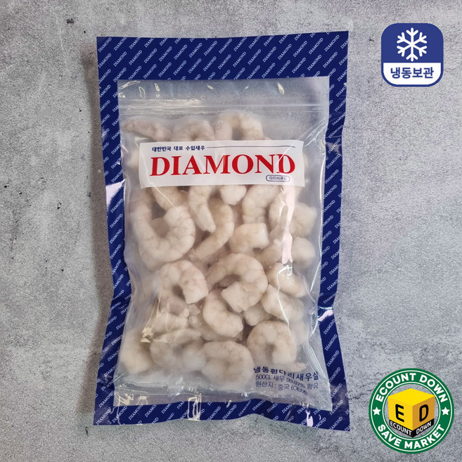 DIAMOND 생새우살 (냉동), 3개, 500g(31/50)