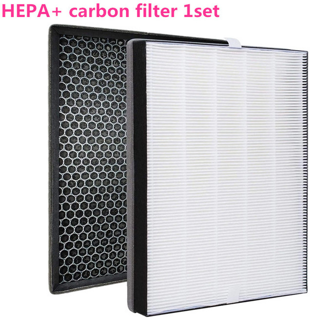 공기 청정기 HEPA 필터 + 활성탄 필터 FY2422 FY2420 예비 부품은 필립스 AC2882 AC2887 AC2889 AC3822 AC3, 01 HEPA Carbon 1set, 1개