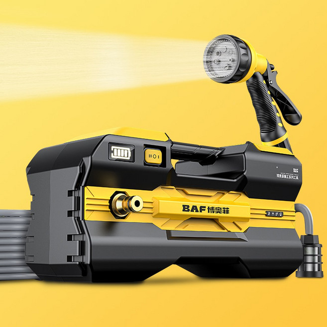 해마이바이 충전식 양수기 수중 펌프 농업용 소형 무선 배수 고성능, 10M 호스, 1세트