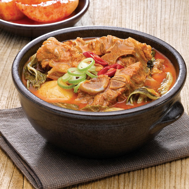 진한식품 돈뼈가 통째로 들어간 참스토리 감자탕, 1kg, 5개