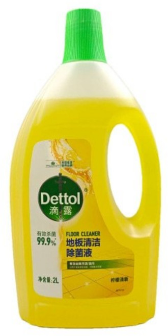 Dettol 滴露 地板清潔劑 2L 檸檬清香, 750ML, 1個, 750g