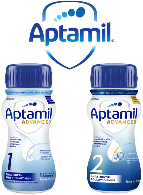 영국 압타밀 어드밴스(프로푸트라) 액상분유 1단계 2단계 / 잇시 3-in-1 호환 니플, 200ml