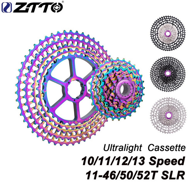 ZTTO 초경량 MTB FR 비율 HG 11S 50T 12S 시스템 카세트 스프로킷 CNC 10S 11 52T 자전거 산악 46T ULT 넓은 WH 13S, 1개