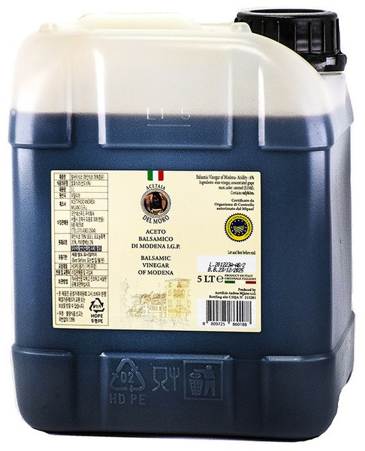 아세타이아 델모로 발사믹 식초, 5L, 1개