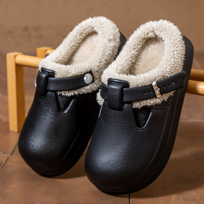 올데이픽 겨울 양털 코튼벨벳 EVA털슬리퍼