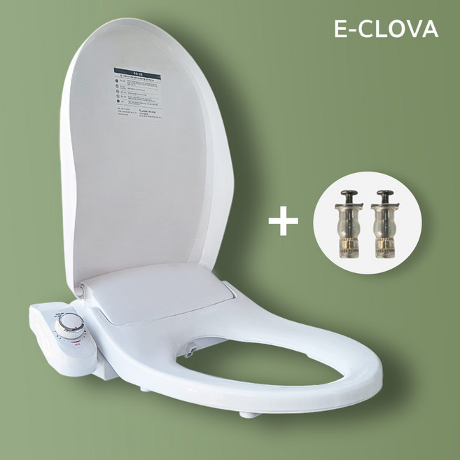 이크로바 기계식비데 무전원 냉수전용 시트일체형 수동비데 HB-5023 2노즐, 고객직접설치, HB-5023(기본)+상부체결