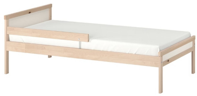 이케아 싱글침대 자작나무 원목 천연소재 70x160 스니글라르, 프레임