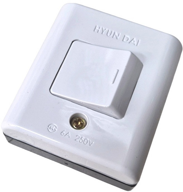 국산 노출 사각 나사형 HES-1 스위치, 5개