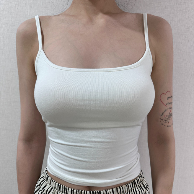 부밍몰 여성 투인원 베이직 볼륨업 내장브라 나시 데일리 나시