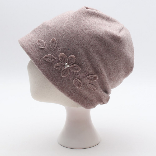 에스랑 로에리 항암 여성 가을 겨울 중년 엄마 할머니 비니 모자