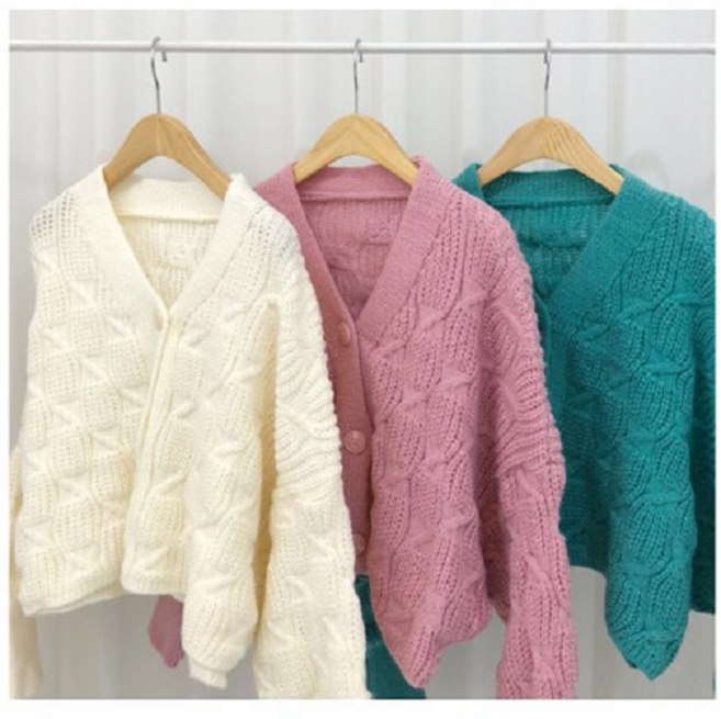 무조건찜꽁 가오리 꽈배기 하찌 니트 가디건