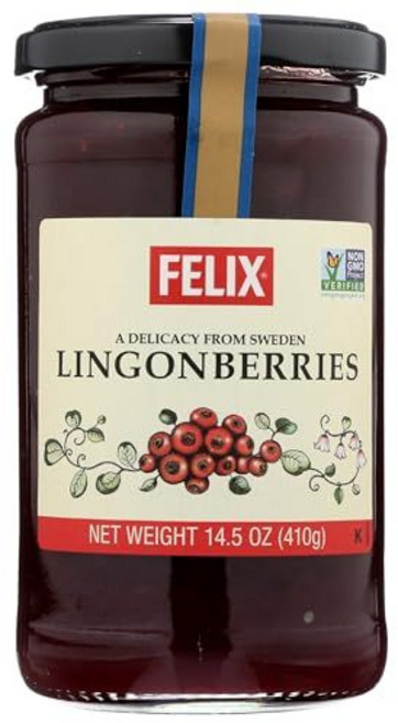 펠릭스 링곤베리 14.5 온스 Felix Lingonberries 14.5 Oz, [해외직구] Felix 링곤베리, 411g(14.5온스, 1개, 411g