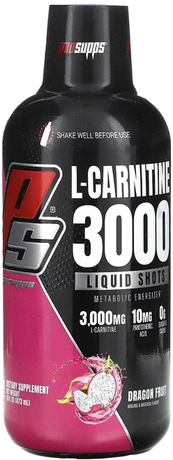 ProSupps 프로썹스 L-카르니틴 3000 드래곤 후르츠 16 fl oz 473 ml 리퀴드 샷 운동 영, 1개, 473ml - 쿠팡