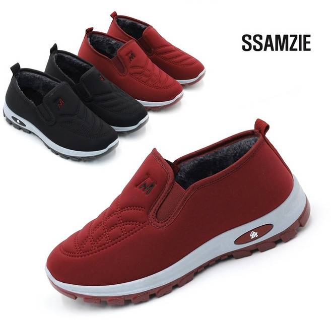 헬스맘 여성 쌈지 미끄럼방 털 운동화 SSM-63889