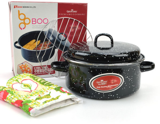 법랑냄비 직화구이 군고구마냄비 24~28cm 군밤 고구마직화냄비 물없이조리, 직화구이 냄비-28cm, 1개