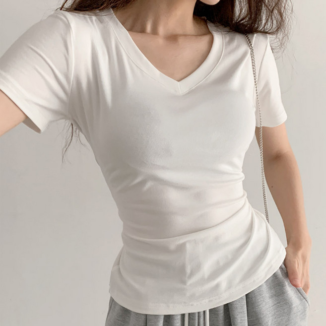 말라핏 편안한소재 쫀쫀핏 팔뚝커버 베이직 티셔츠 데일리룩 일상룩 간절기룩