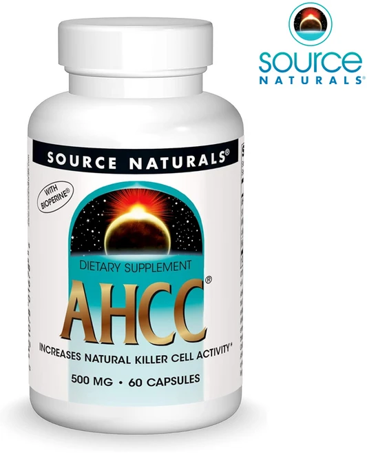 소스네추럴 AHCC 500 mg 60 캡슐 소스내추럴스 표고버섯균사체, 60정, 1개 - 쿠팡