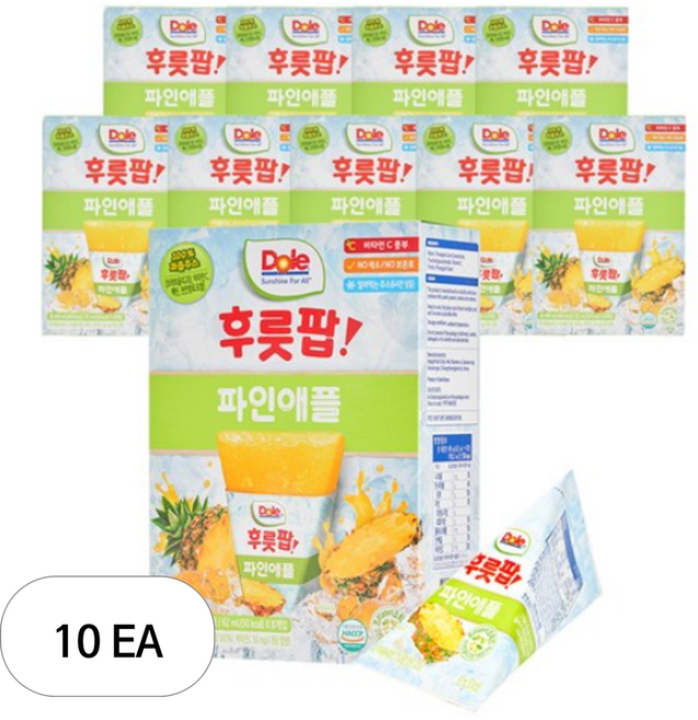 돌 파인애플 팝 주스 8p, 496ml