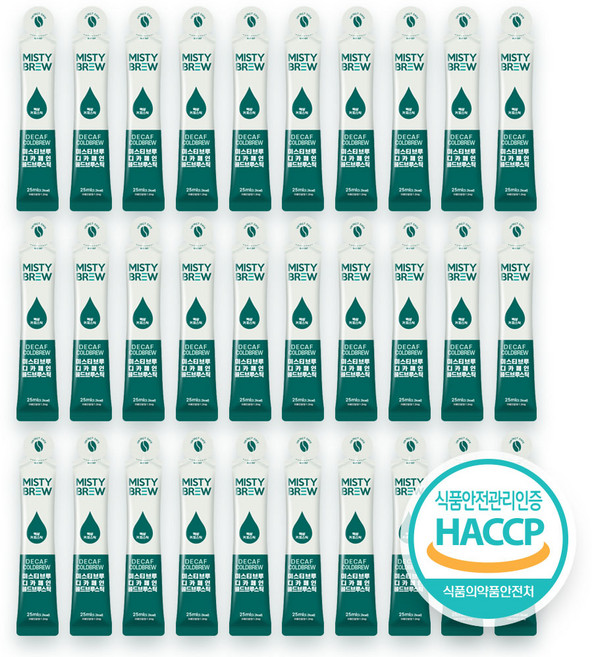 미스티브루 콜드브루 더치커피원액 액상스틱 벌크팩 750ml, 1개, 30개입, 25ml
