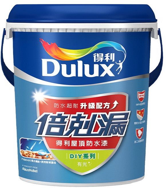 Dulux 得利 A959 倍剋漏屋頂防水漆, 沁涼藍, 1個, 3.785L