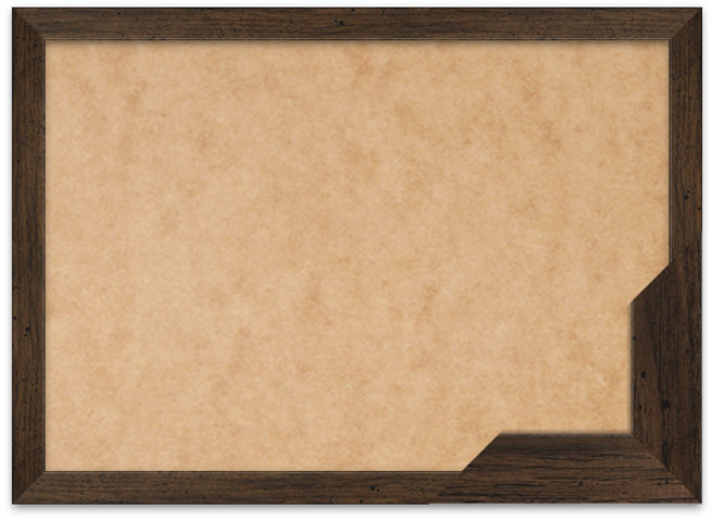 퍼즐액자 26x38 고급형 슬림 우드 월넛, 슬림월넛