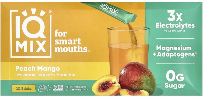 매우편하고 IQBAR IQMIX® 수분 공급 + 투명성 + 기분 믹스 피치 망고 20개입 각 8g(0.28oz) 끝내주게잘나가는상품, IQBARIQMIX수분공급투명성기분믹스피치망고20개입각, 8g - 쿠팡