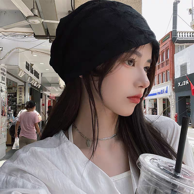 느와드코코 잔무늬 스판 조리 두건 주방 공방 사계절 항암 모자