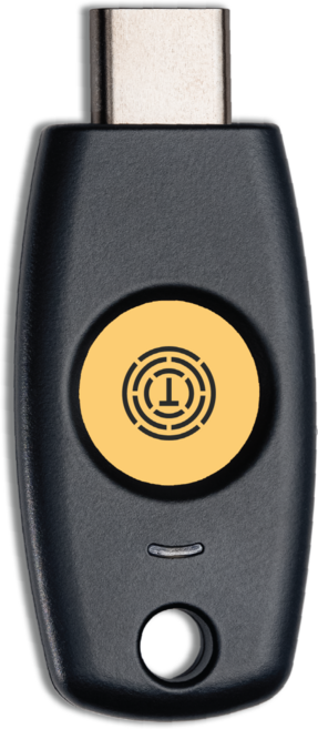 T120 - FIDO2 KEY U2F PIN 터치 보안키(패스키) USB-C 국산(Made In Korea), Black, 1개