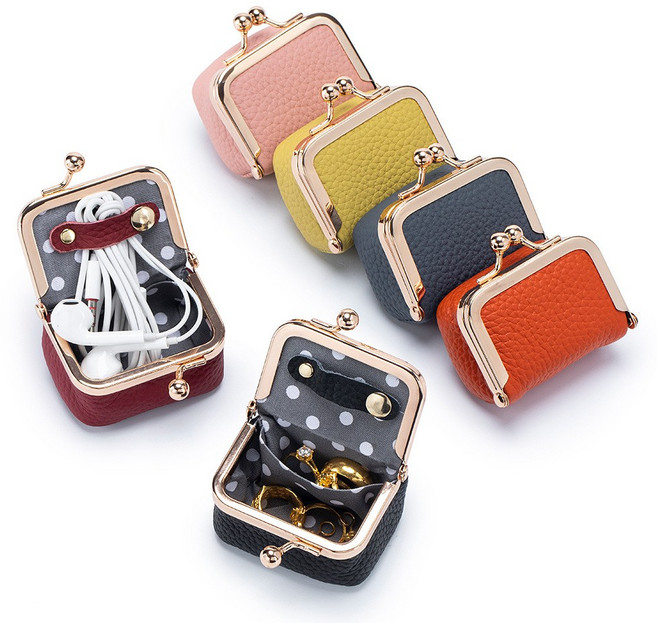 YUYIMI 소가죽 미니 주얼리파우치 악세사리 보관함