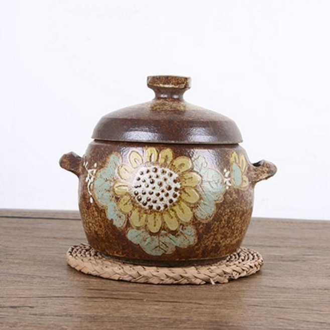 도자기 쌀독 옹기 항아리 곡물 도자기 쌀통 보관함 주방 황토 반찬통 그릇 음식