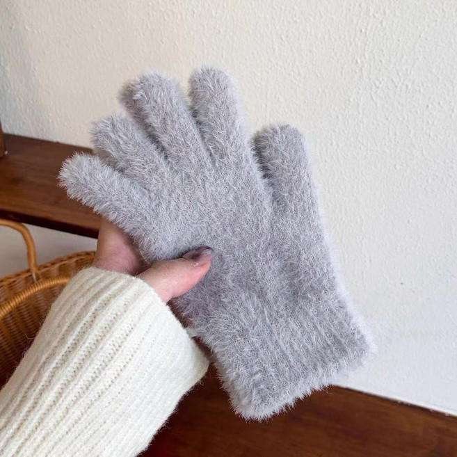 부드러운 밍크 소프트 장갑 방한 털장갑