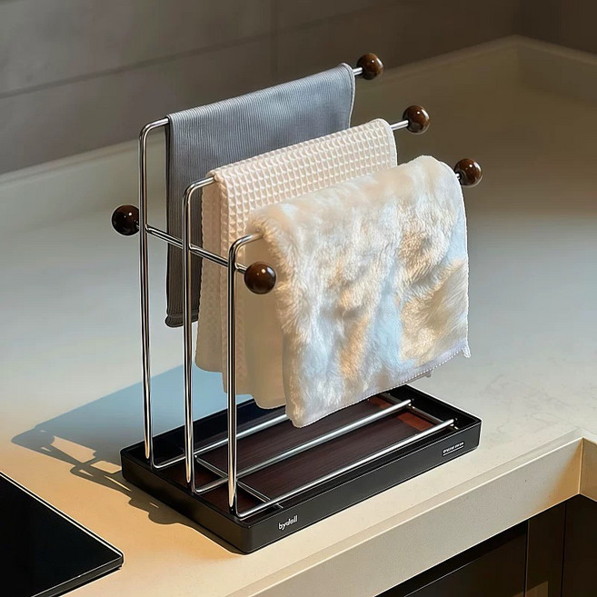 수납 감성 행주걸이 스텐 행주건조대 싱크대정리 행주계의 펜트하우스, 1개