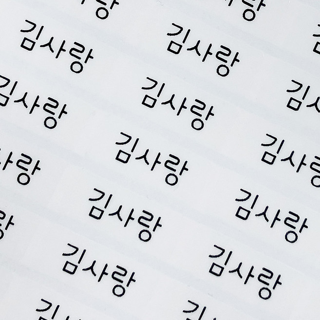 네임코코 소형 방수 네임스티커, 3매입, 100-소형투명 그림없음