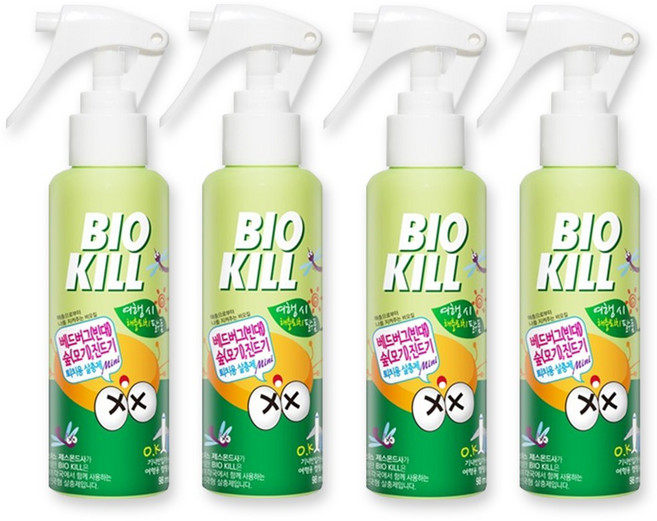 동성제약 비오킬 98ml 버그미니프리, 4개, 1매입