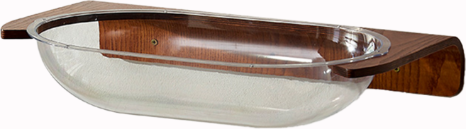 시그니프 프리미엄 원목 고양이 벽걸이 캣스텝 스크래쳐 숨숨집 우주선 호두나무, 1개, 타원형 우주선