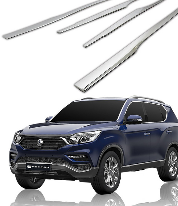 E555 쌍용 G4렉스턴 올뉴렉스턴 2017~사이드 스커트 액센트 4PCS, 사이드