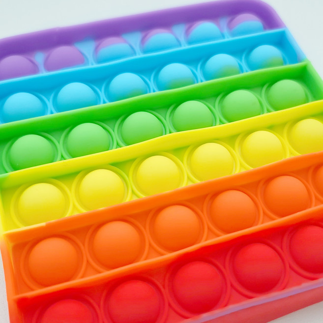 땡스땡스 무한반복 15종 푸쉬팝 팝잇 파빗 팟입 팟잇 푸시팝, 3. 무지개 사각, 1개