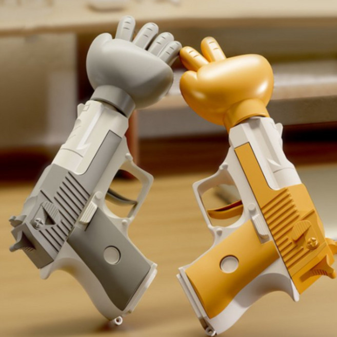 가위바위보 총 묵찌빠 복불복 술 게임 술자리 파티용품 쓸데없는 킹받는 선물, 퍼플그린