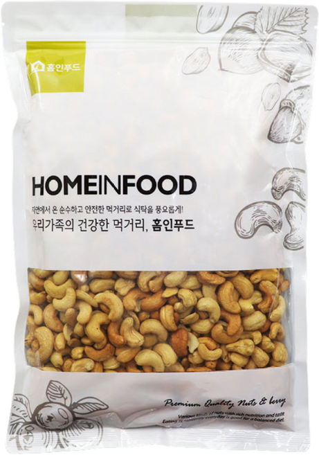 홈인푸드 볶음캐슈넛, 1kg, 1개