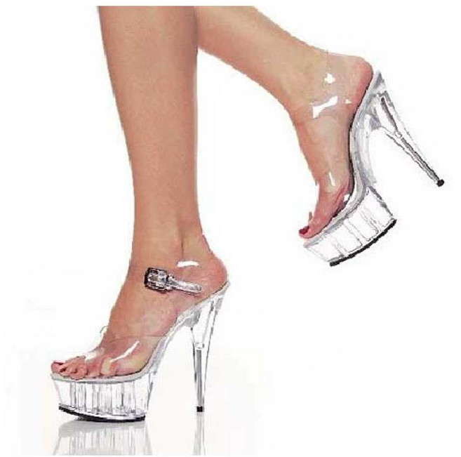 모델 미인대회 머슬퀸 선수용 유리구두 유리 투명, 1개, 17cm실버스팽글투명(가죽패드)실버엣지38