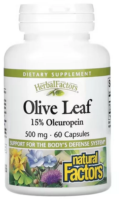 네츄럴팩터스 허발펙터스 올리브잎 500 mg 60캡슐, 기본, 1개, 60정 - 쿠팡